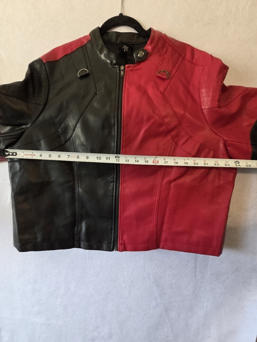 DC Comics (Unisex) Suicide Squad Harley Quinn Live Fast Die Clown Leather Jacket - Picture 9 of 17
